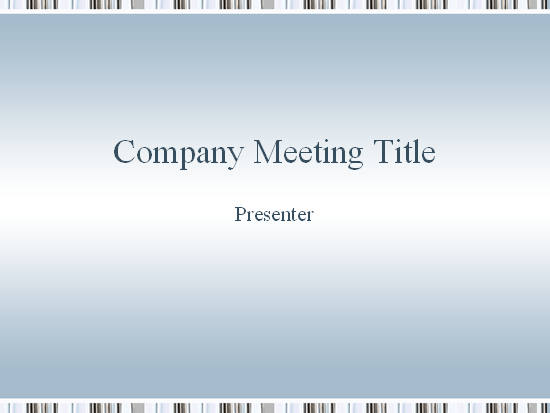 Company Meeting Presentation