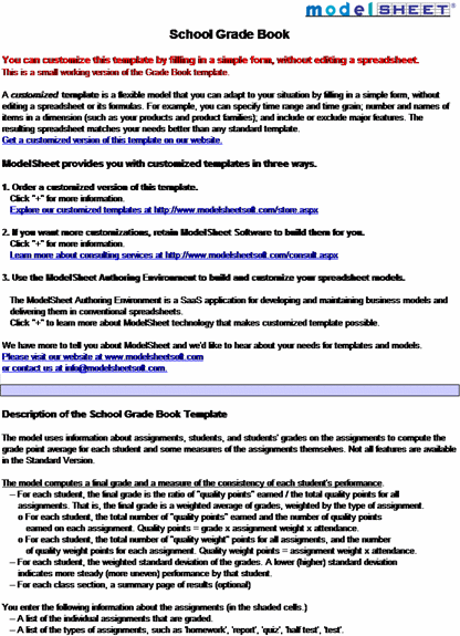 Teachers' Grade Book