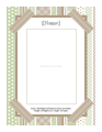 Baby Photo Album (green And Brown Design)